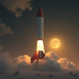 rocket 🚀, 3 d, unreal engine 5, octane render, detailed, cinematografic, cinema 4 d, nvidia ray tracing graphics, artstation, greg rutkowski style, style rene magritte, surreal