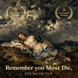 remember you must die, art by jan van eyck,