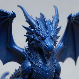 two - headed dark blue dragon the lord of electricity, fine - face, audrey plaza, realistic shaded perfect face, fine details. anime. realistic shaded lighting poster y