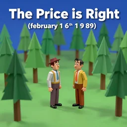 the price is right ( february 1 6 th 1 9 8 9 ), smooth low poly treescape royalty free, abbott & costello in jack and the beanstalk ( 1 9 5 2 ), ( 1 9 7 4 ) this is a example of early video art, neurogame