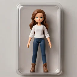 a davina mccall action figure, realistic, plastic, soft,