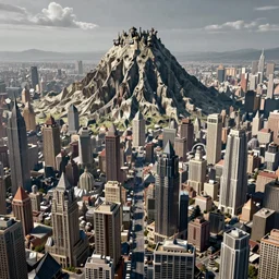 mordor as a bustling city, highly detailed, sharp focus, skyline, vast, 4 k, fantasy