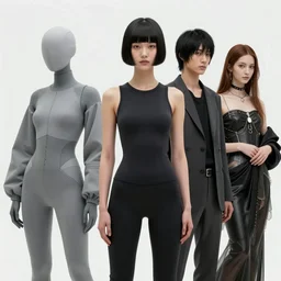 utopian transhumanist future, people wearing ai generated fashion, in a style blending æon flux, peter chung, shepard fairey, hideo kojima and botticelli, inspired by pre - raphaelite paintings, shoujo manga, and cool harajuku street fashion, ultra detailed, super ultra fine inking lines, so ethereal it hurts, 4 k extremely photorealistic, arnold render, unreal engine 5,