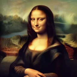 Teresa Lisbon in the style of Mona Lisa
