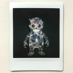 transparent smoke horror monster polaroid photo