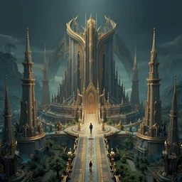 infinite final fantasy landscape fall god temple, moody : : wes anderson, roger dean, sophie anderson, esao andrews : : ornate, dynamic, particulate, intricate, elegant, highly detailed, centered, artstation, smooth, sharp focus, octane render, 3 d