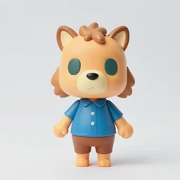 alan turing stop motion animal crossing character vinyl action figure, plastic, toy