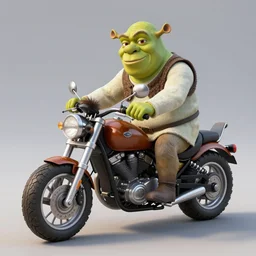 motorcycle shaped like donkey from shrek