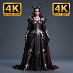 full body photo of a vampire queen warrior wearing demonic armour, highly detailed, 4 k, hdr, smooth, sharp focus, high resolution, award - winning photo