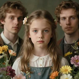 portrait of a young swedish girl, 2 0 years old, surrounded by flowers by karol bak, james jean, tom bagshaw, rococo, sharp focus, trending on artstation, cinematic lighting, hyper realism, octane render, 8 k, hyper detailed.