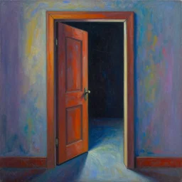 door into the abyss. extremely detailed painting, colorful palette.