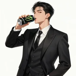 duck drinks energy drink monster energy, elegant, sophisticated, fashionable cyberpunk gravure idol, an ultrafine hyperdetailed illustration by kim jung gi, irakli nadar, intricate linework, bright colors, porcelain skin, unreal engine 5 highly rendered, fashion photography, global illumination, radiant light, detailed and intricate environment