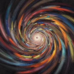 album cover art for maximalist spiral to center of image by akihiko yoshida