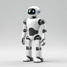 a robot is standing in a black and white photo, a 3 d render by senior character artist, cgsociety, afrofuturism, hard surface modeling, cryengine, zbrush