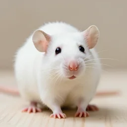 fuzzy cute white rat hdr photography award winning