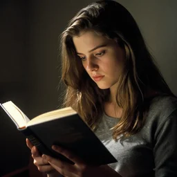 a portrait of a girl reading a book, highly detailed, by frank miller, masterpiece, sharp focus, cinematic lightning