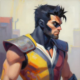 greg manchess portrait painting of cyrax from mortal kombat as overwatch character, medium shot, asymmetrical, profile picture, organic painting, sunny day, matte painting, bold shapes, hard edges, street art, trending on artstation, by huang guangjian and gil elvgren and jesper ejsing