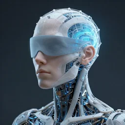 blinded cybernetic steve buscemi achieving nirvana with its networked mind, lsd, circuitry, intricate detail, royo, whealan, giger, klimt, hd, octane render, unreal engine,