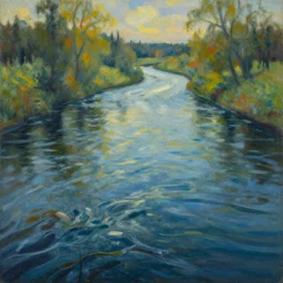 The river of time, painting