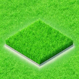 grass isometric halftone