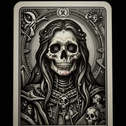 death maiden portrait tarot card, intricate engraving artwork by dan hillier, zbigniew bielak, zdizslaw beksinski, very coherent artwork, dramatic, melancholic, volumetric lighting, octane render, unreal engine, trending on cgsociety 8 k, high contrast