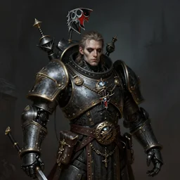 gothic byzantine hussar, cyborg, dark fantasy, warhammer 4 0 k, portrait, highly detailed, digital painting, trending on artstation, concept art, sharp focus, illustration, art by artgerm and greg rutkowski and magali villeneuve