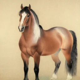 a beautiful painting horse, by xu beihong ukiyo - e art must be used for good results painting