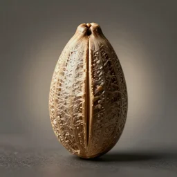 macro portrait of a seed, studio photo, neutral tones