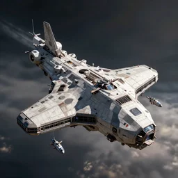 wide angle render of a solitary angular military space station, huge gargantuan scale, tiny ships docking, science fiction render highly detailed and intricate, 8 k octane render, 4 k unreal engine, chromatic aberration, trending on artstation. chiaroscuro lighting, high contrast lighting, by paul chadeisson and sparth