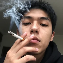 jerma smoking a cigarette on twitch, detailed, photograph, facecam