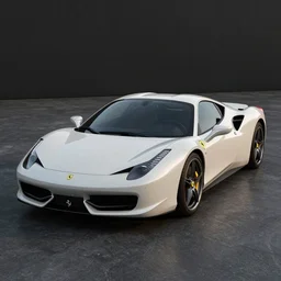 ferrari 458, octane render, hyper-realistic, 8k, 4k, art photography, denoised photorealistic render, insanely detailed intricate