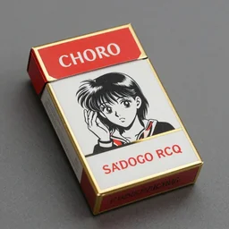 shojo design!!!!!! for a vintage cigarette!!!!!!! pack