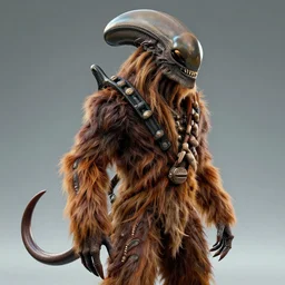 Chewbacca as a xenomorph, 4k, hyper detailed