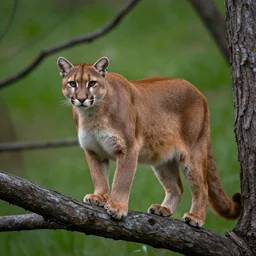 cougar in the trees