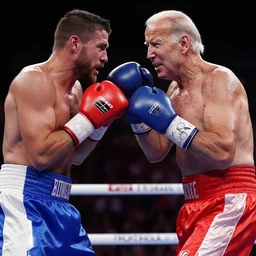 joe Biden boxing with mike mires