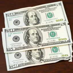 twenty five - dollar bills ( exactly $ 1 0 0 in $ 5 bills )