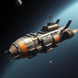 a metal slug cargo spaceship. no man's sky. trending on artstation and r / starshipporn