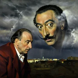 storm is coming, i have regrets, by salvador dali