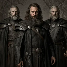 vincent cassel, long beard, dungeons and dragons, beggar, fame of thrones masterpiece by edgar maxence and ross tran and michael whelan, gustav dore, 8 k, octane render