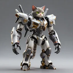 an intricate cat mecha robot, blender, 4 k, ultra high definition, render, unreal engine