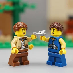 lego figures stabbing eachother