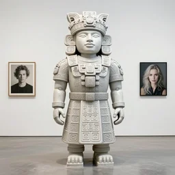 A cyborg Mayan cyborg, by Nam June Paik, Man Ray, Annie Liebovitz