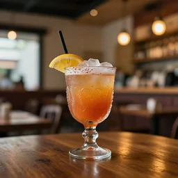 photograph of one!!!! mexican cafe de olla in ornate!!!! glass cup, cinematic lighting high bokeh in an upscale modern location