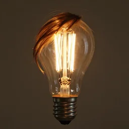 a light bulb filament that looks like emma watson