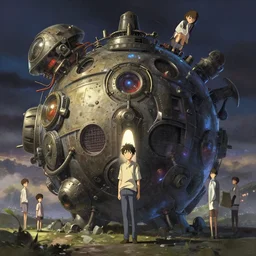 makoto shinkai concept art of the laval bomb dimension, key visual, ambient lighting, highly detailed, digital painting, artstation, concept art, sharp focus, by makoto shinkai and akihiko yoshida and hidari and wlop and greg rutkowski