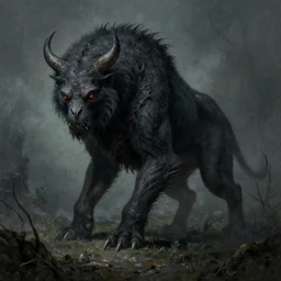lovecraftian beast by greg rutkowski