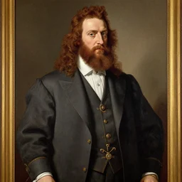 british lord wearing expensive israeli suit painted by michaelo angelo