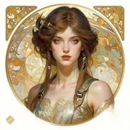 beautiful young woman cyberpunk woman, portrait, intricate, elegant, highly detailed, centered, digital painting, artstation, concept art, smooth, sharp focus, illustration, art by artgerm and donato giancola and alphonse mucha