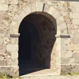 illustration of a stone arch