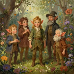 a beautiful digital illustration painting elves among the flowers by benoit b. mandelbrot, steven belledin, martin johnson heade, lee madgwick, caspar david friedrich, and david rios ferreira. 8 k resolution trending on artstation concept art digital illustration